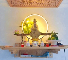 Bàn thờ theo tường, trang thờ treo tường đẹp