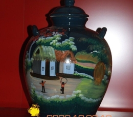 Chum Cảnh, Vò Cảnh 20L - Vẽ Cảnh Chiều Quê Hương Thanh Bình