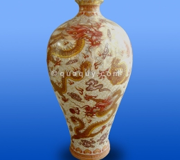 Lọ dáng choé vai xuôi miệng loe vẽ Long Vân Khánh Hội