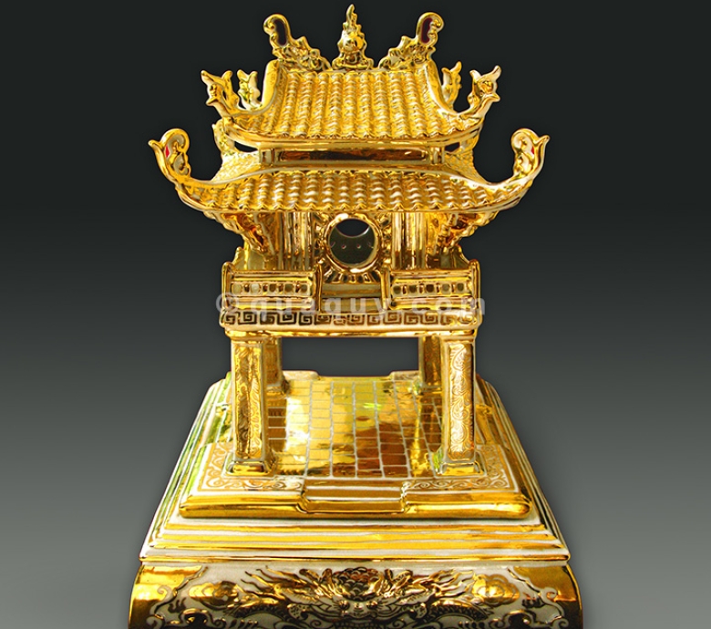 Khuê Văn Các Hoa Văn Vẽ Vàng
